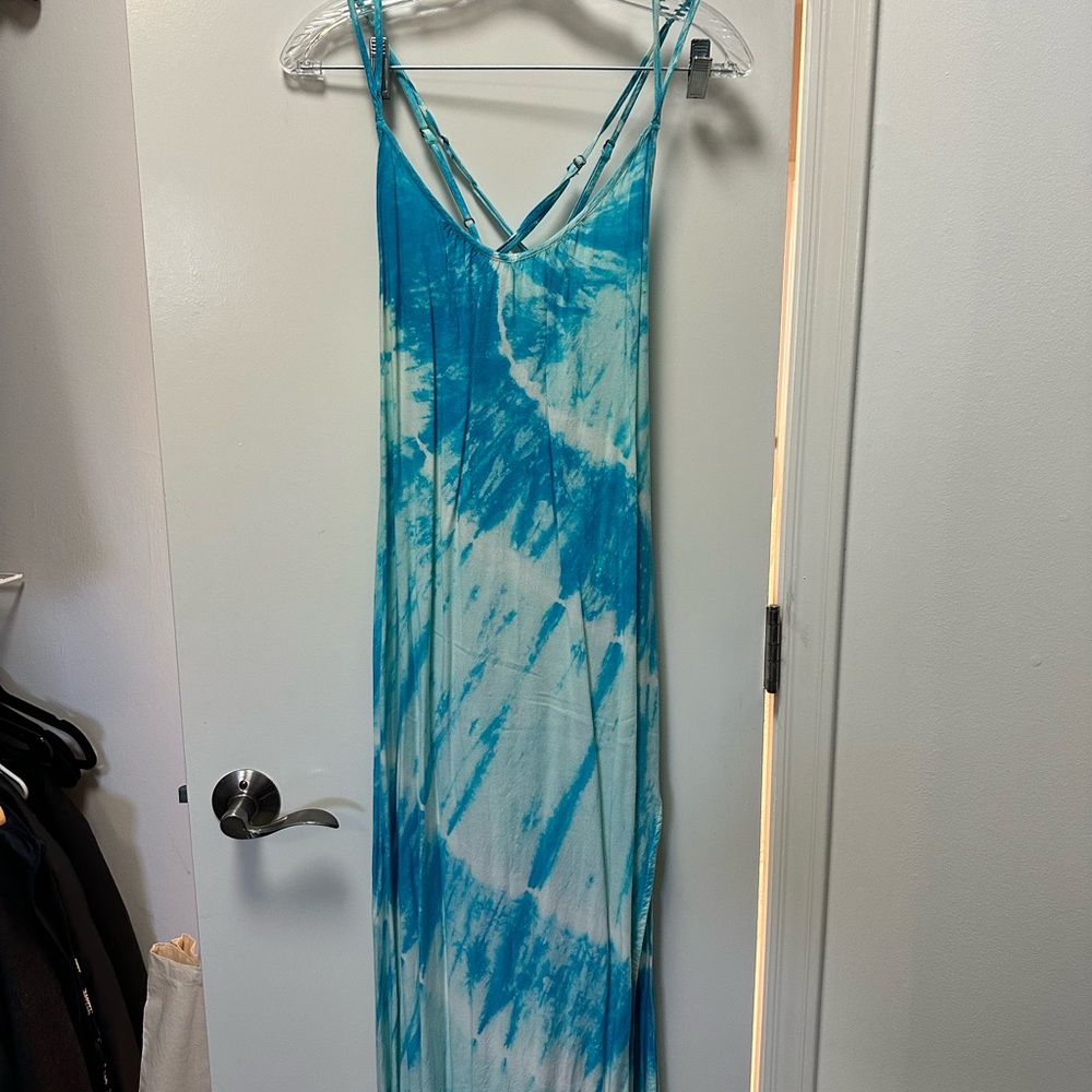 Billabong Ocean Blue Tie-Dye Maxi Dress